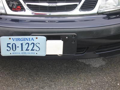 Front radar shown on one of VTTI's research vehicles